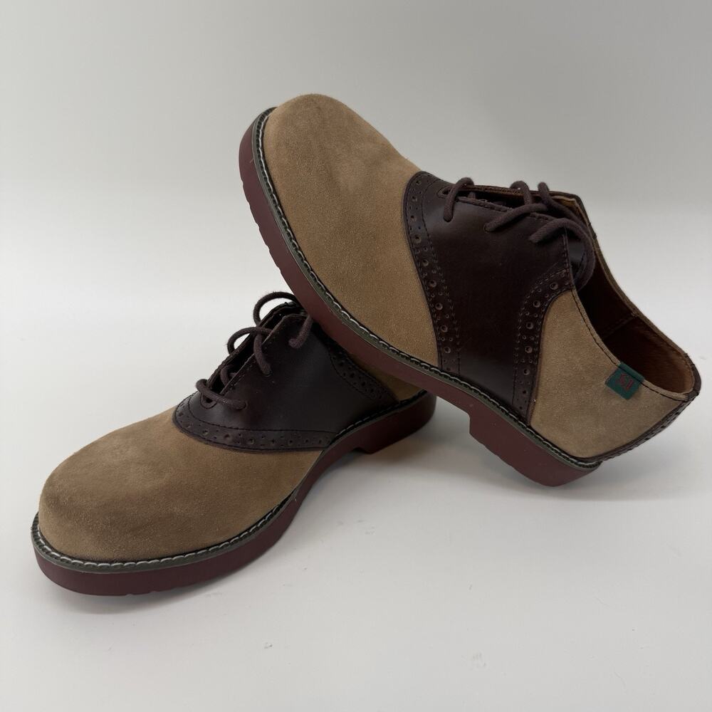School Issue Varsity Oxford Girl Leather Saddle Shoes Size 3M